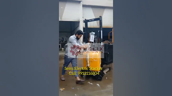 Semi electric Stacker manufacturing and supplier call: 9913116804 #trend #viral #pallet #stacker