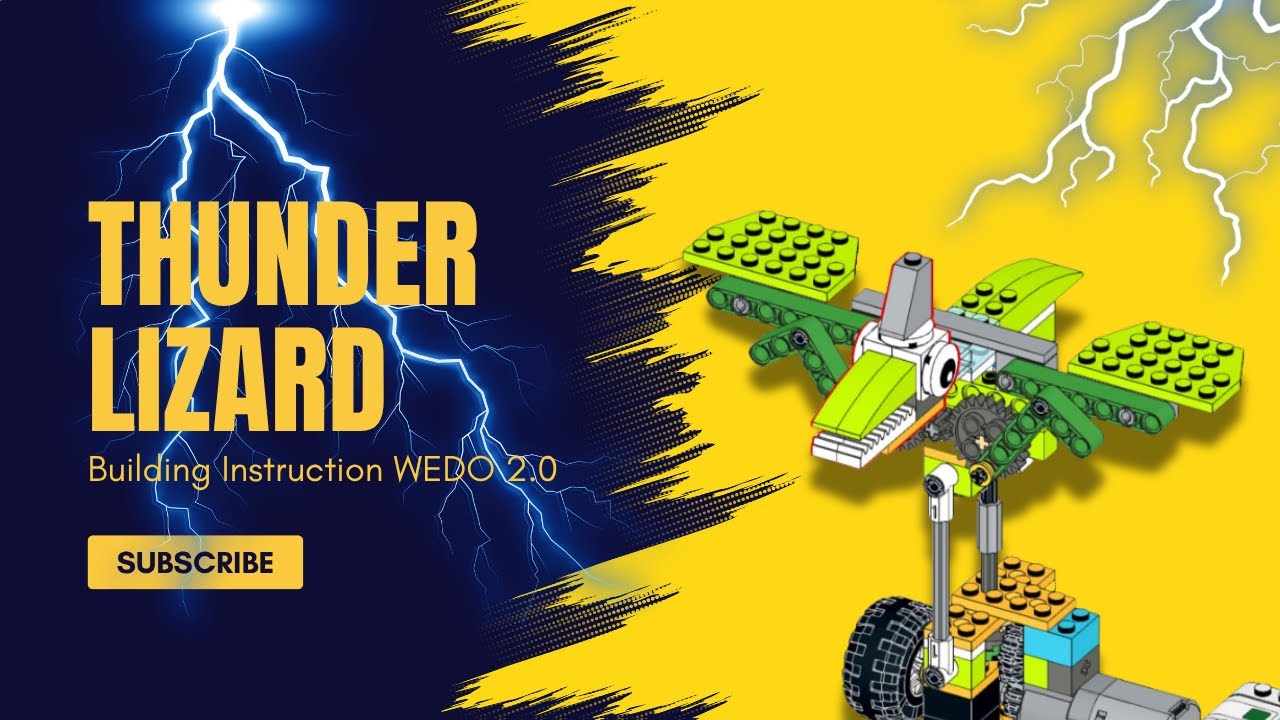 BUILDING INSTRUCTION WEDO 2.0 - Thunder Lizard #lego #wedo