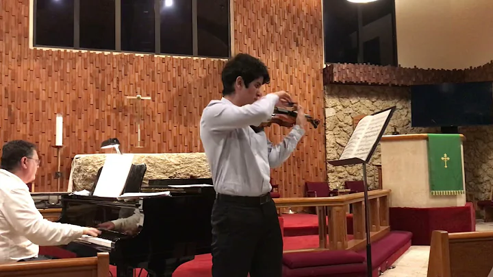 Lalo: Symphonie Espagnole, Movement 1/ Samuel on violin (Brian Mirsky on piano) October 2021