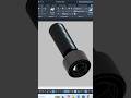 AutoCAD 3D Bolt Tutorial 🔩 | Easy Allen Bolt Modeling (Step-by-Step) #shorts #autocad  #howto
