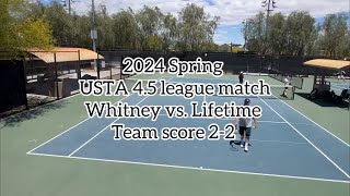 2024 Usta 4.5 League doubles match