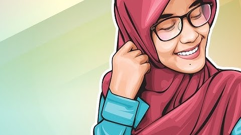 HOW TO DRAW VECTOR ART IN CORELDRAW | CUTE GIRL WEARING  HIJAB | part 1