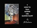 How to paint daisies like Gustav Klimt. 30 minute Real time demo.