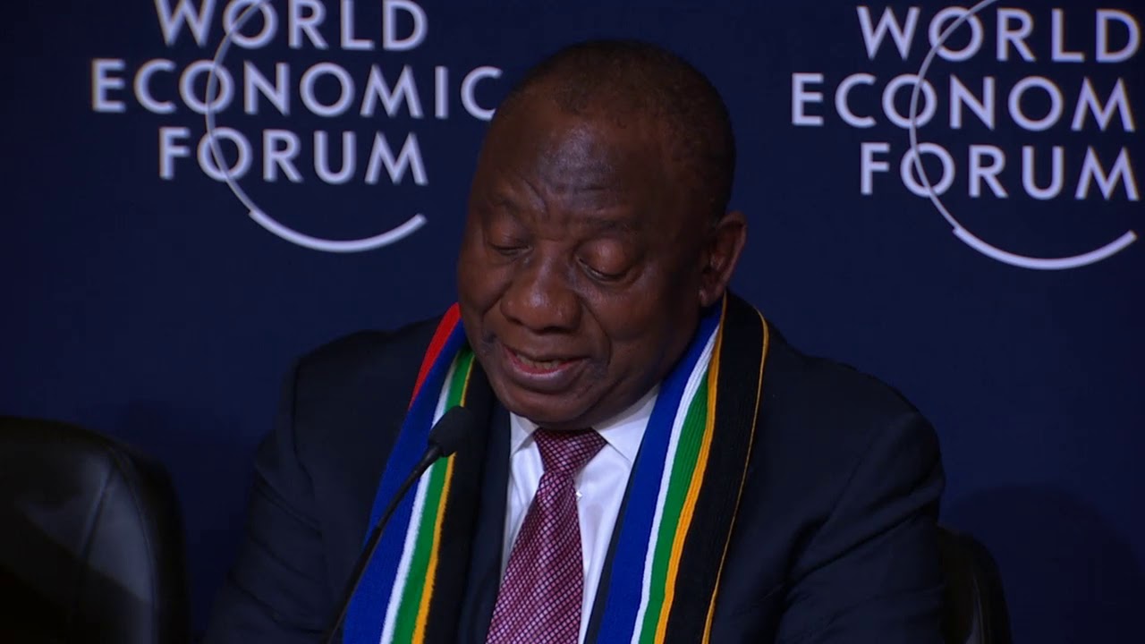 leadership quotes Davos 2019 - Press Conference with the President of South Africa