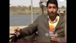 Ostrich funniest video - نعامة تضرب مذيع مضحك