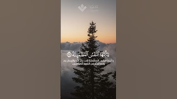 يا أيتها النفس المطمئنة | محمد صديق المنشاوي | سورة الفجر