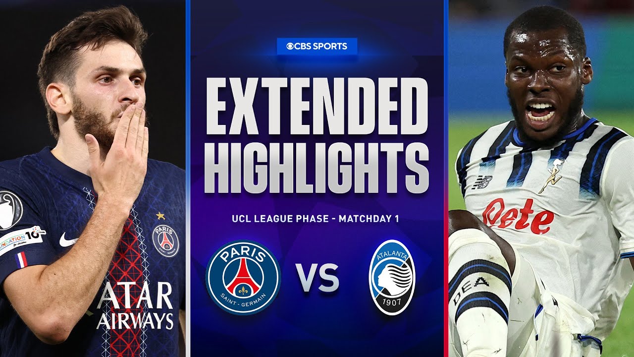 PSG vs. Atalanta: Extended Highlights | UCL League Phase MD 1 | CBS Sports Golazo