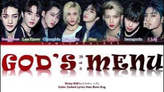 Stray Kids ‘God’s Menu (神메뉴)’ (Color Coded Lyrics Han|Rom|Eng)