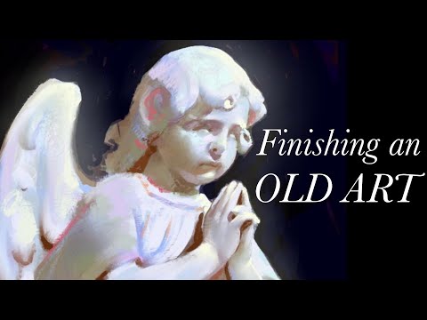Digital painting speed paint | revisiting old art - YouTube