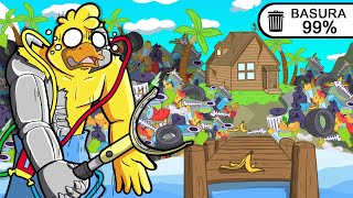 I HAVE to CLEAN UP ALL the TRASH from my ISLAND