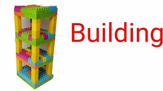 بناء عماره،بنايه كبيره بالمكعبات ،  Lego, building blocks