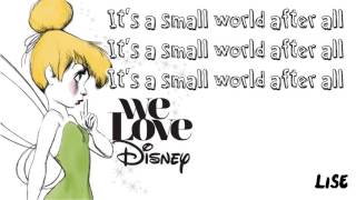 Video thumbnail of "We Love Disney Artists - It's a Small World (Lyrics)"