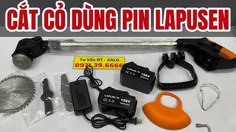 Máy Cắt Cỏ Dùng Pin LAPUSEN 850K Kèm 8 Lưỡi Cắt Cỏ, Cắt Cành, Dọn Cây Tiện Lợi