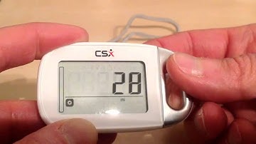 CSX P361 Walking Pedometer - Video 1 of 2 - Setup