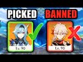 Abyss But My Best Characters Are BANNED❌Genshin Impact Draft Challenge