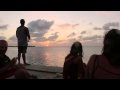 Sunset on caye caulker belize