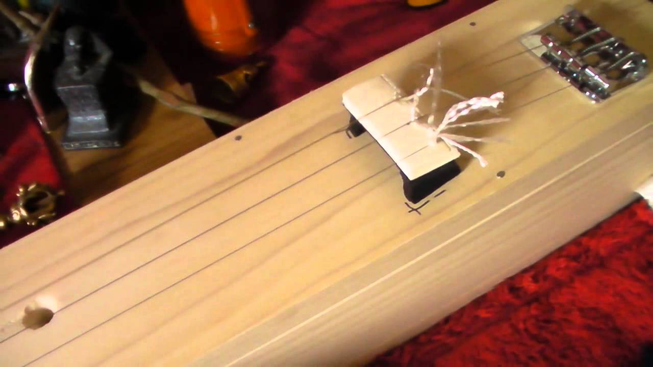 homemade tanpura/tamboura attempt 1 YouTube