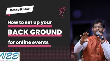How to set up your back ground for online events Virtual Emcee RK Thamizharasan