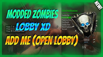 BLACK OPS 2 MODDED ZOMBIES LOBBY! "OPEN LOBBY! (ADD ME! FREE MOD MENU
