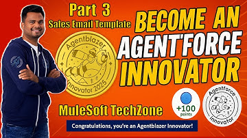 Agentblazer Innovator : Create a Sales Email Prompt Templatec#agentblazerInnovator #agentforce #ai