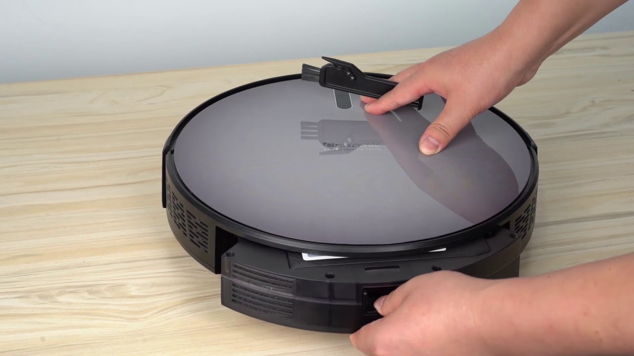 Proscenic 820S/830T Robot Vacuum Cleaner| How to replace the filter, mop  cloth and side brush - YouTube