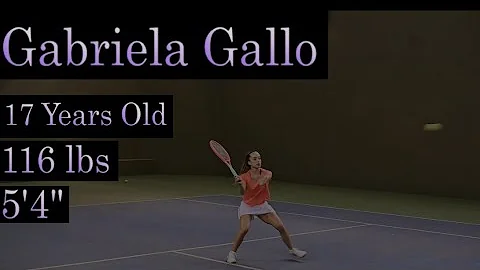 Gabriela Gallo - College tennis recruiting video -...