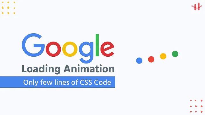 Google Loading Animation | Only few lines of Pure CSS Code | Preloader Using HTML CSS