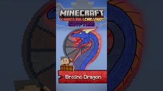 BROSNO DRAGON - 2 MINUTE 🕑 BUILD CHALLENGE #challenge #minecraft