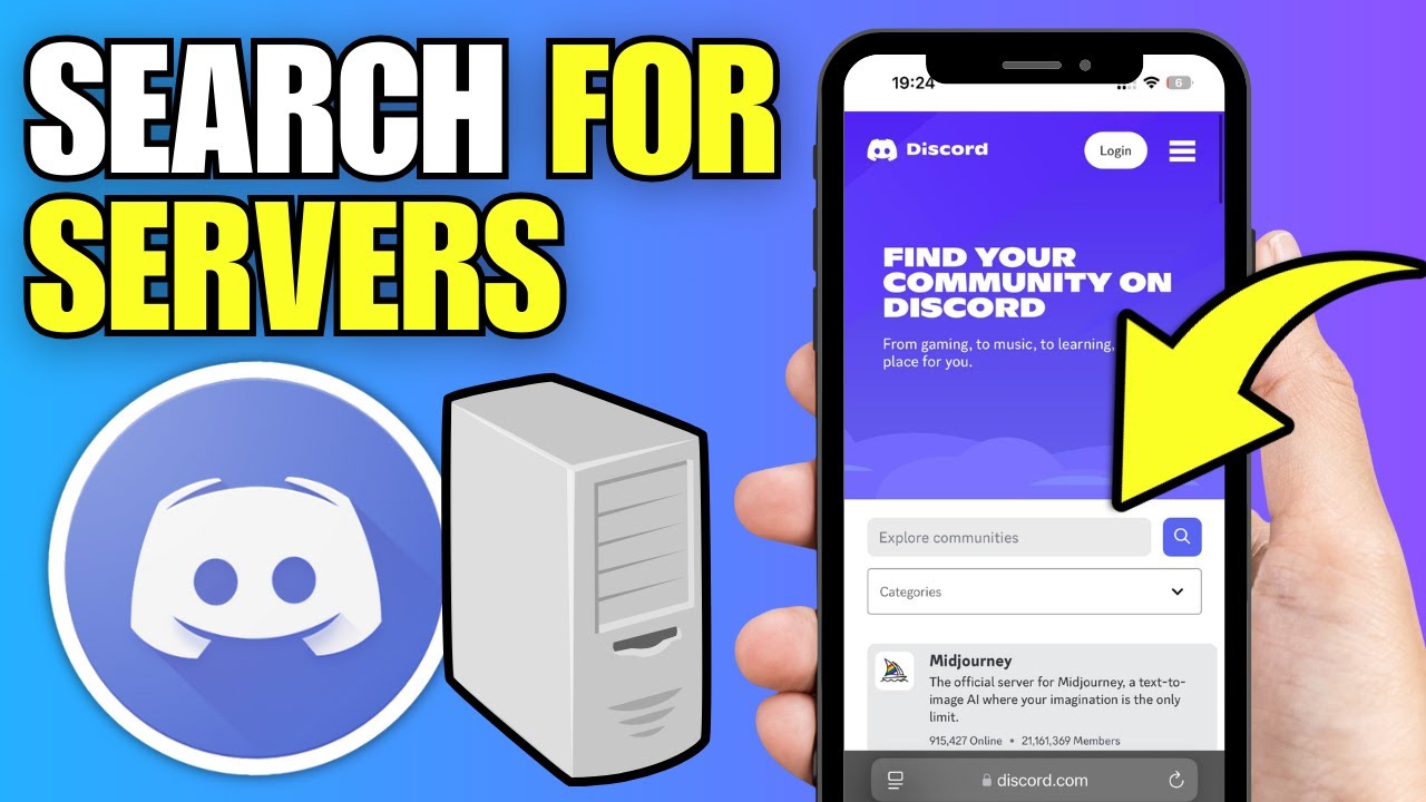 How To Search For Servers in Discord (Mobile) - YouTube