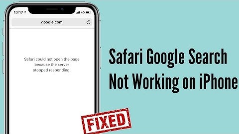 How to Fix Safari Google Search Not Working on iPhone and iPad?
