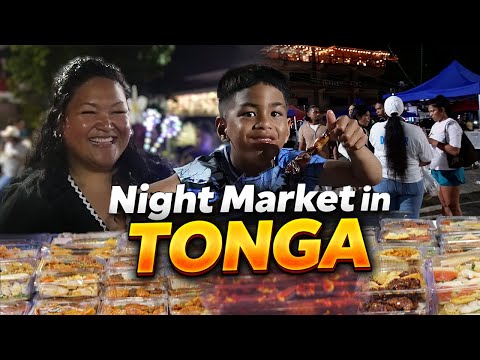 🇹🇴 Night Market in TONGA + Family Photoshoot!