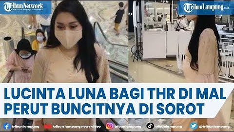 Lucinta Luna Bagi bagi THR di Mal, Perut Buncitnya Jadi Sorotan