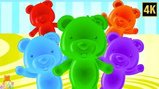 five little babies jumping bed nursery rhymes kids songs