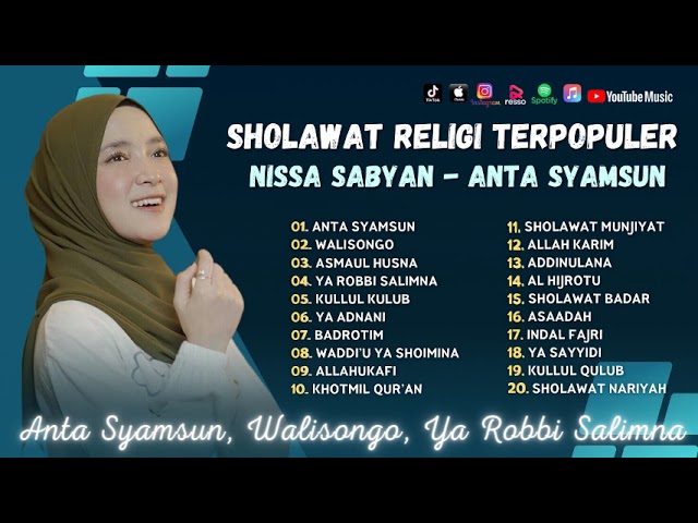 Nissa Sabyan - Anta Syamsun - Walisongo - Ya Robbi Salimna | Sholawat 2024 class=