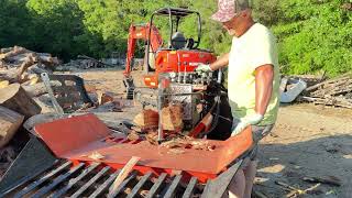 Splitting Campfire firewood with 4 Way Wedge #getsplitdone #splitting #splitter #professional