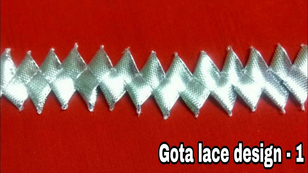 How to make gota lace | how to make gota dhanak lace | how to make gota bijiya