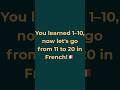 Day11 French numbers11-20#learnfrench#frenchforbeginners#bonjourbeginners#shorts