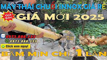 Máy Băm Cỏ,Thái Chuối Mịn Thô Innox Sạch Sẽ Gía Rẻ Mới 2025