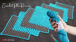 Modern Crochet Table Runner Pattern to Decorate your Dining Table | Crochet Tutorial for Beginners