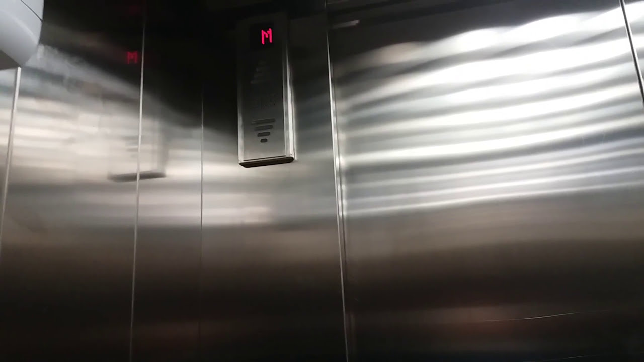 Nice 2004 KONE MonoSpace Fast Traction Elevators at Kamppi metro station, Helsinki, Finland