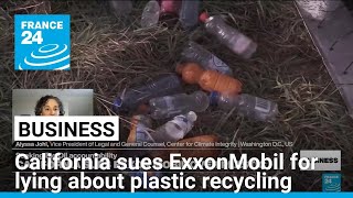 California sues ExxonMobil for misleading public on plastic recycling • FRANCE 24 English