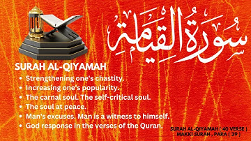 Surah Al-Qiyamah | Arabic Text  With English - Urdu Translation | سورة القيامة
