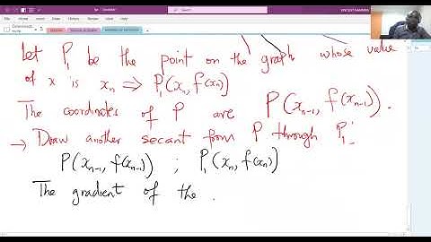 Secant Method Derivation