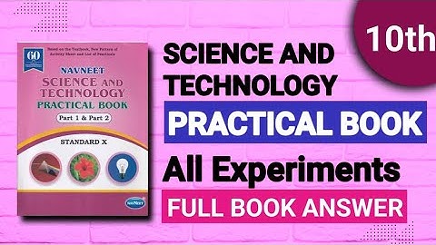 Std 10th | Science | Practical book | All Experiments | Full Book | Answer | Solution Buddy
