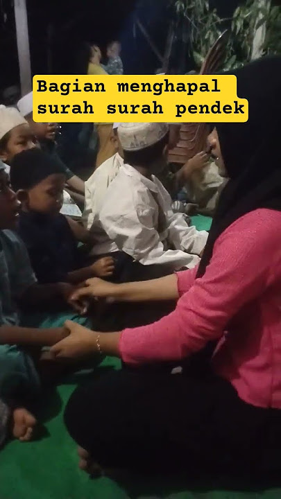 penghapalan surah surah pendek bateng anak anak kampoeng pemulung #janganlupasubscribe