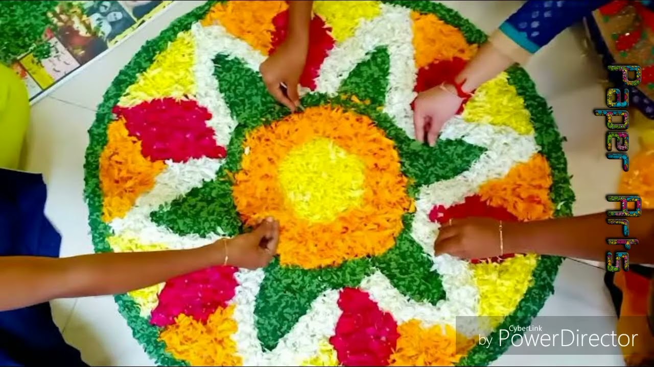 flower rangoli   real flower rangoli   flower petals rangoli   By Angels Paperarta