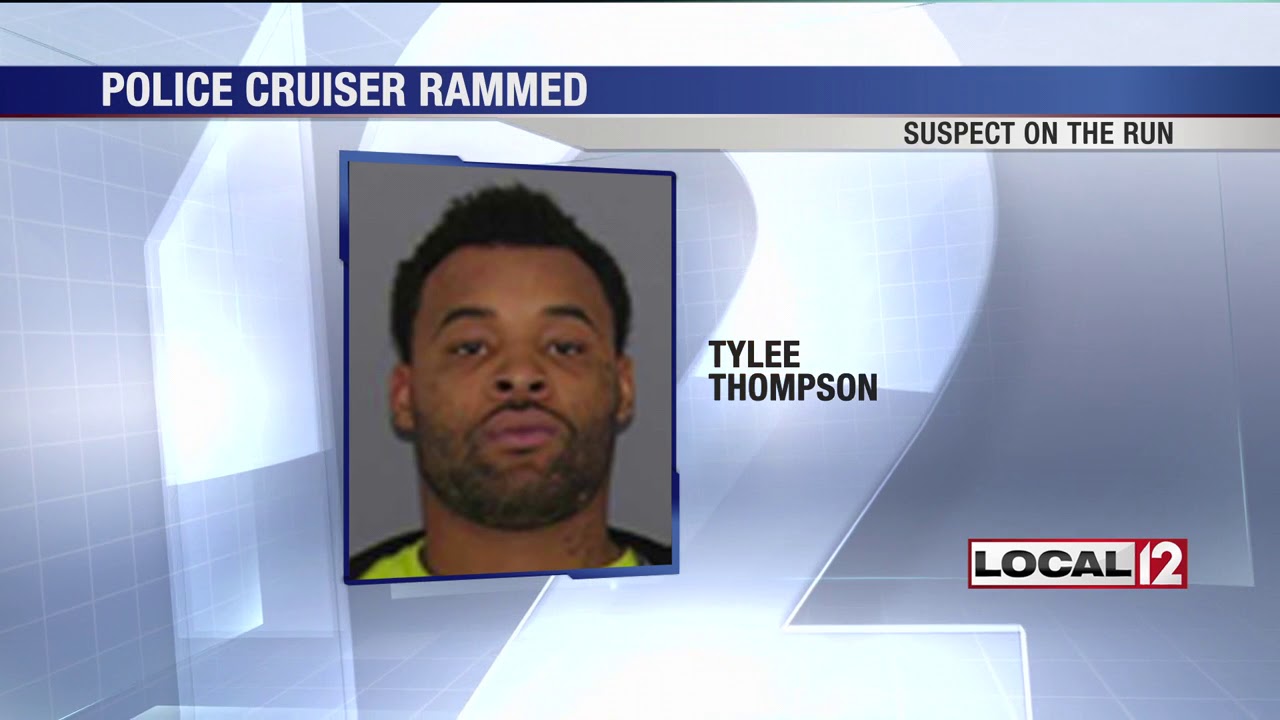 Police continue to look for man accused of ramming a police car - YouTube