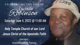 Celebrating the Life of Lucinda Robinson