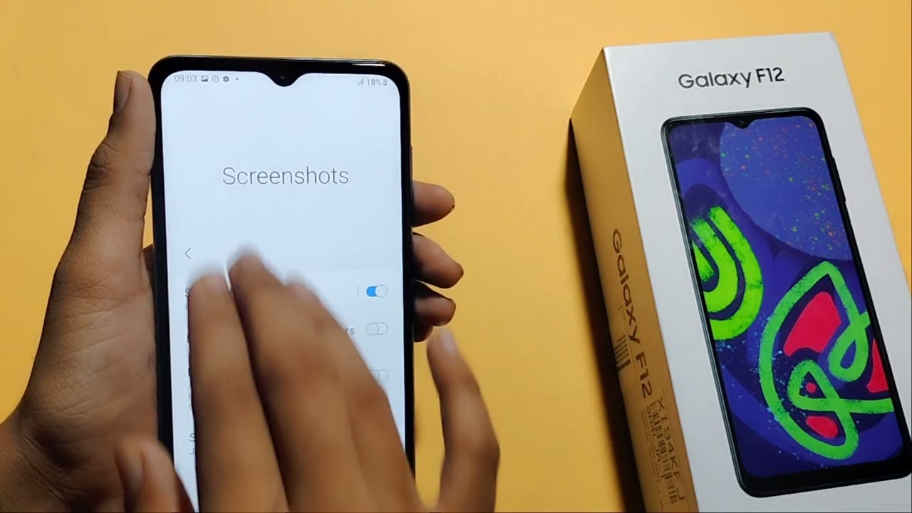 Samsung F12 screenshot setting | how to take screenshot | screenshot