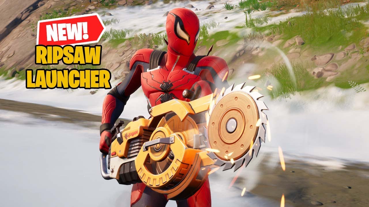 NEW Ripsaw Launcher in Fortnite! - YouTube